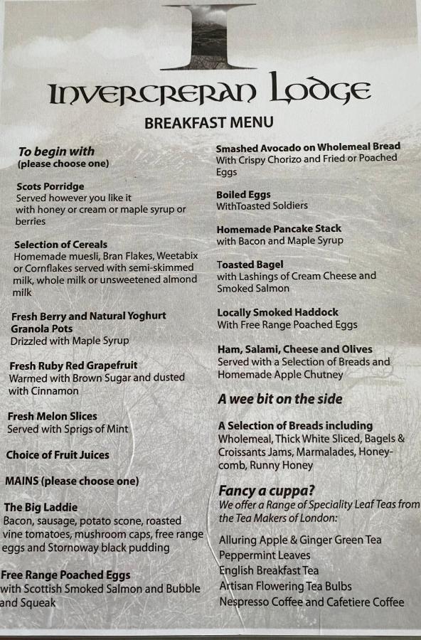 Invercreran Lodge Luxury Bed & Breakfast Appin Zewnętrze zdjęcie